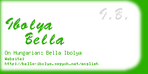 ibolya bella business card